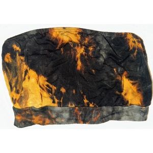 Aria Rainbow Tie Dye Green & Yellow Bandeau Bra